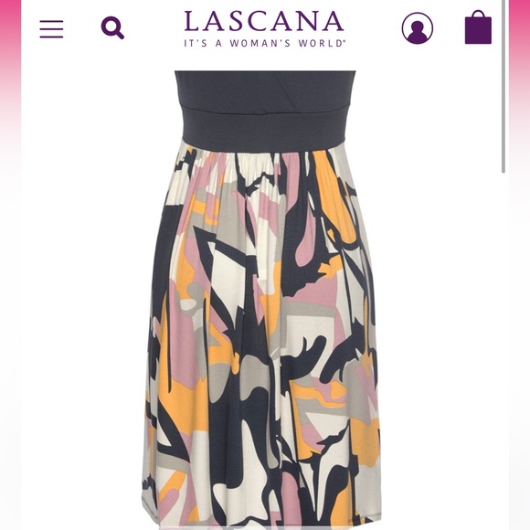 WRAP LOOK DRESS, MULTI PRINT - Picture 7 of 10